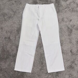 INC International Concepts Men's Crisp White Blended Linen Pants